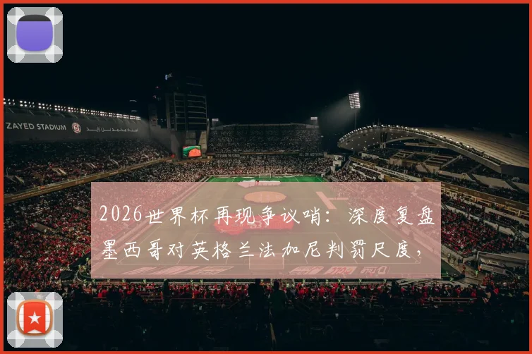 2026世界杯再现争议哨：深度复盘墨西哥对英格兰法加尼判罚尺度，三点解读关键点球