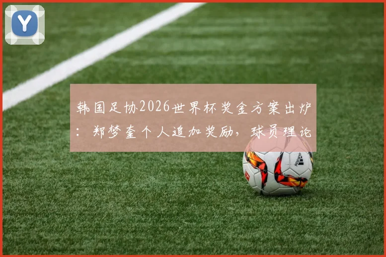 韩国足协2026世界杯奖金方案出炉：郑梦奎个人追加奖励，球员理论最高可获近2700万元，详解分配规则